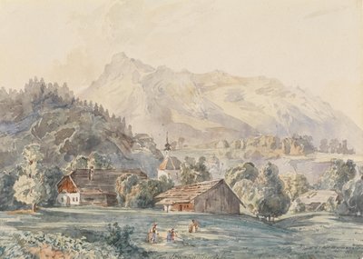 Il villaggio di Gnigl vicino a Salisburgo da Franz Barbarini